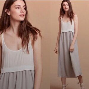 Aritzia Wilfred | Bisous 100% Silk Maxi Dress | Cream/Beige | XS